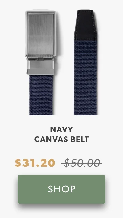 Shop Navy Canvas Belt