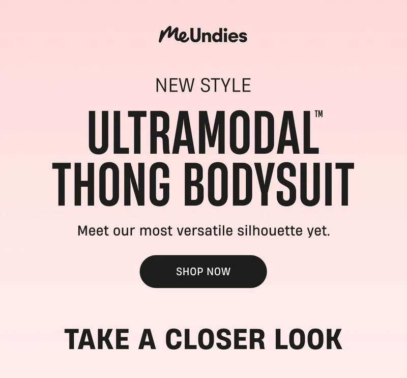 MeUndies | New Style | UltraModal Thong Bodysuit | Shop Now