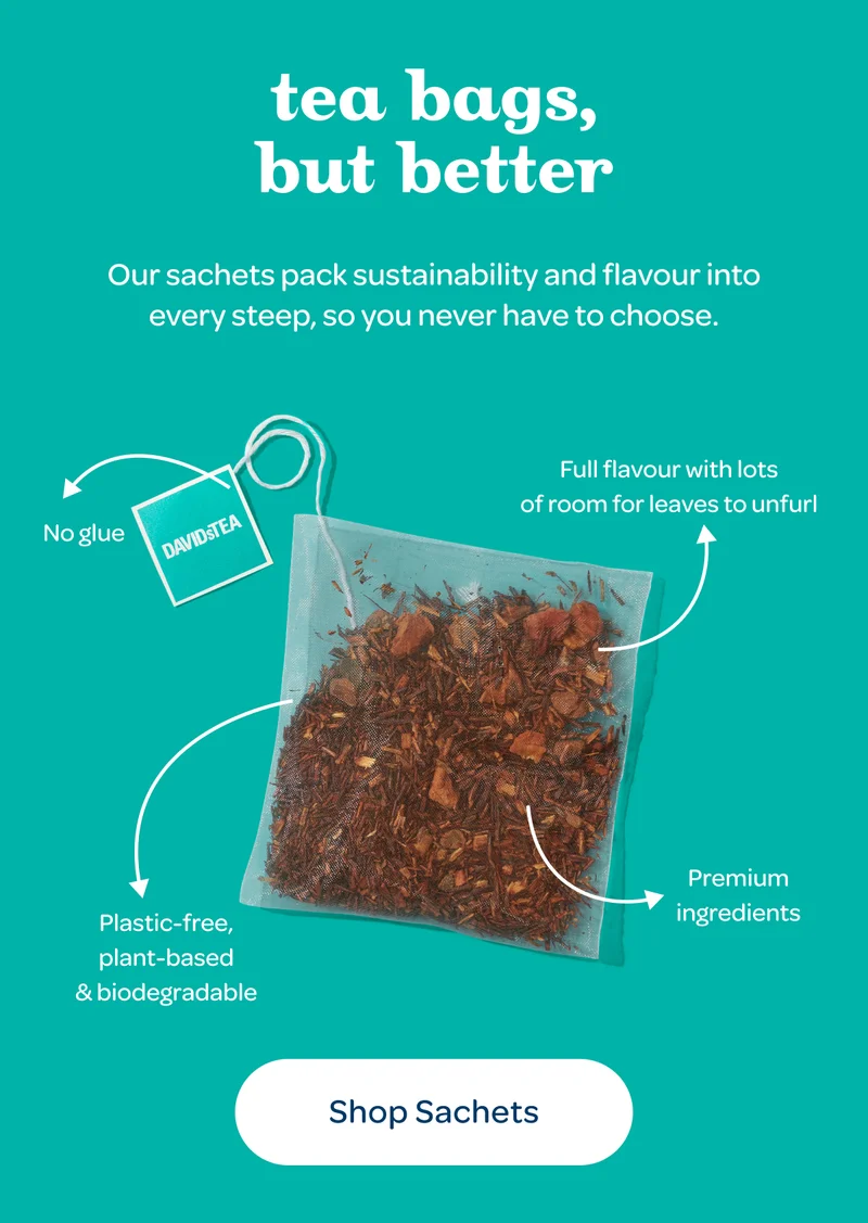 Tea bags, but better - Our sachets pack sustainability and flavour into every steep… - Shop sachets