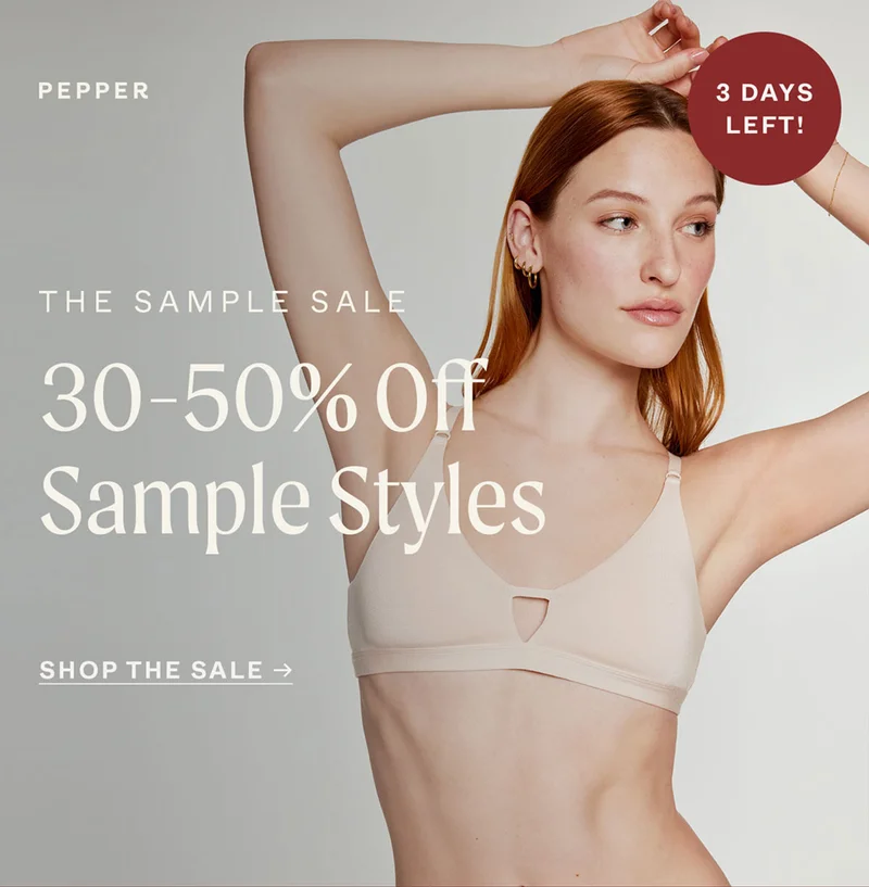 The Sample Sale: 30-50% Off
