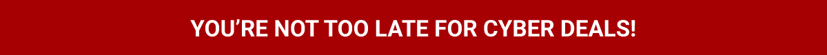 You're Not Too Late For Cyber Deals!