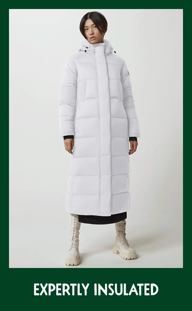 Women wearing Canada Goose coats.