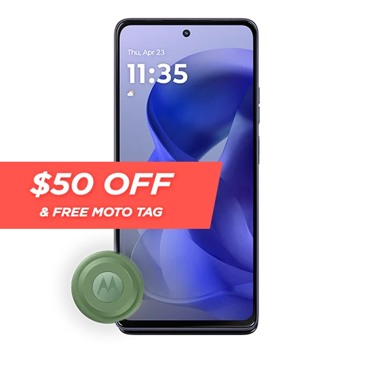 $50 off moto g power - 2025 & free moto tag