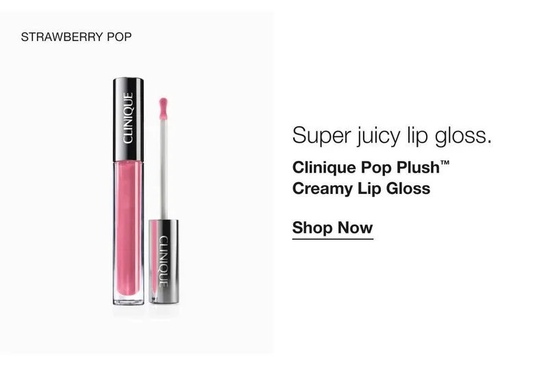 STRAWBERRY POP | Super juicy lip gloss. | Clinique Pop Plush™ Creamy Lip Gloss | Shop Now