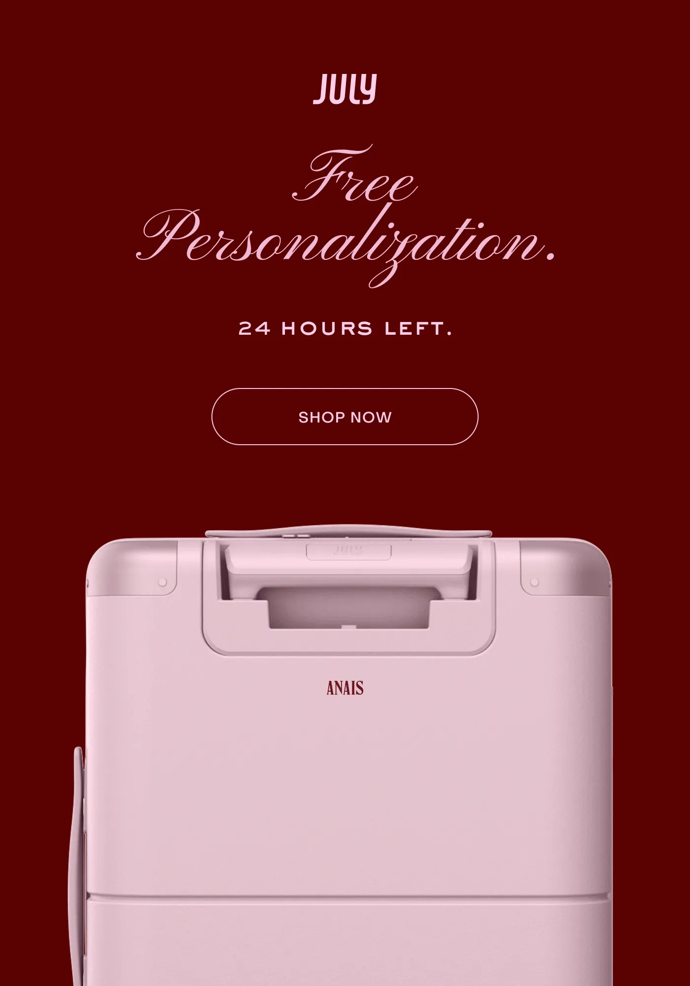 Don't let love get away. Free personalisation ends tonight.