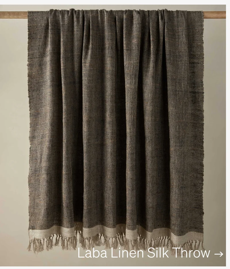 Shop Laba Linen Silk Throw