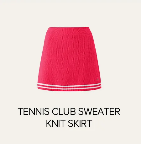 TENNIS CLUB SWEATER KNIT SKIRT