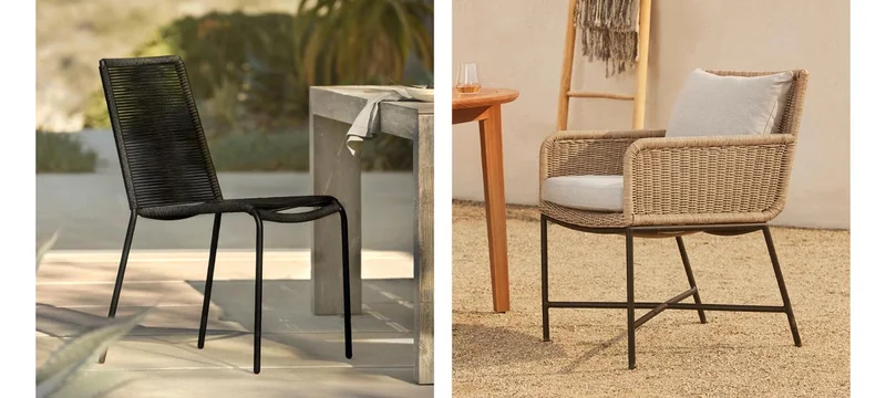 Get comfortable in these dining chairs that work in every outdoor dining area.