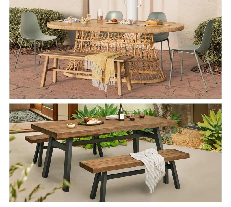 Shop benches and stools.