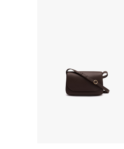 Concertina Shoulder Bag Mocha Smooth