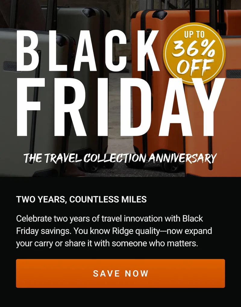 Travel Collection Anniversary: Up to 36% Off