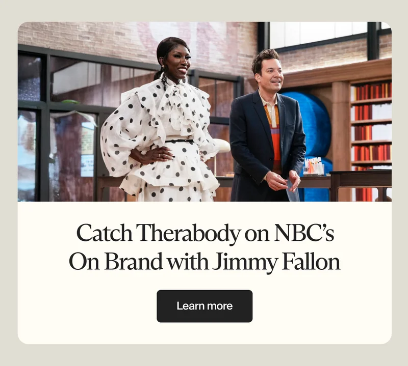 Catch Therabody  on NBC’s On Brand with Jimmy Fallon | Learn more