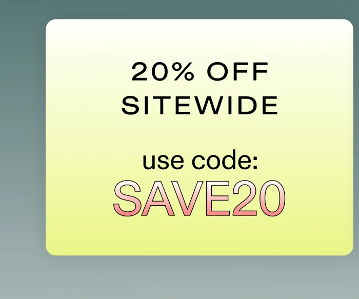 20% Off Sitewide with discount code