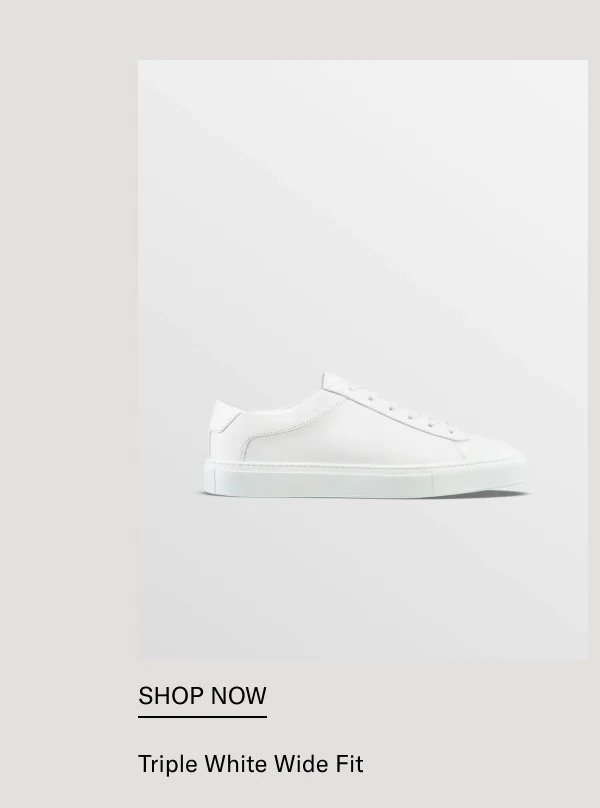 Capri Wide Fit in Triple White