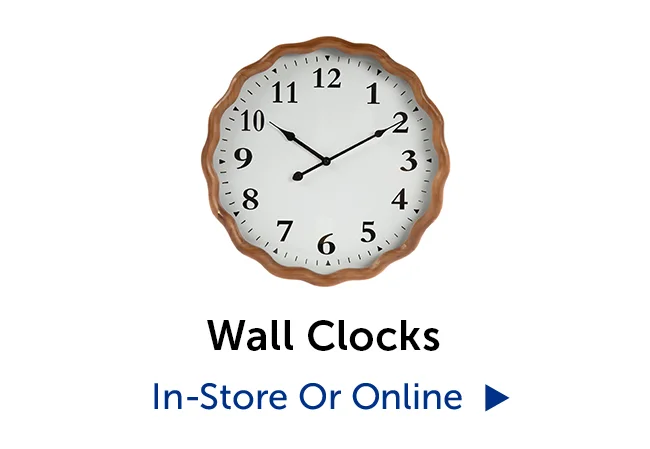 Wall Clocks - In-Store Or Online