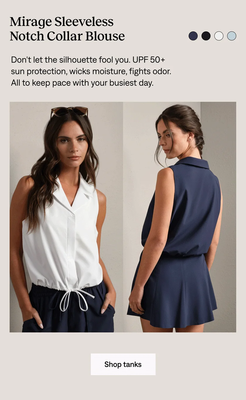 Mirage Sleeveless Notch Collar Blouse