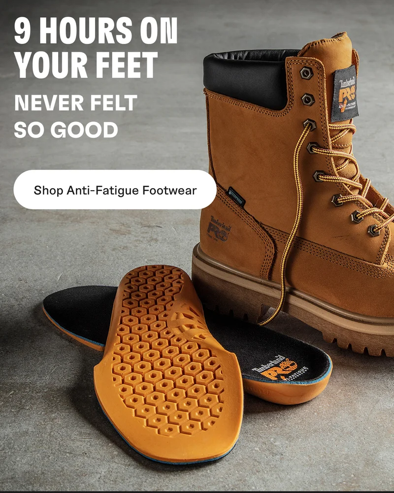 9 hours on your feet never felt so good. Shop Anti-Fatigue Footwear