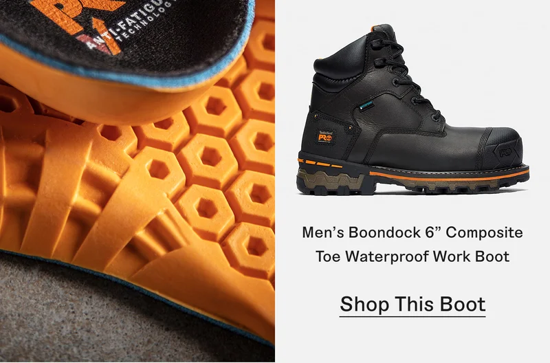 Men's Boondock 6" Composite Toe Waterproof Work Boot. Shop This Boot.