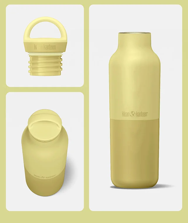 Wax Yellow Bottle - different views