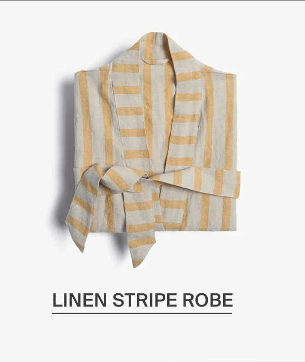 Linen Stripe Robe