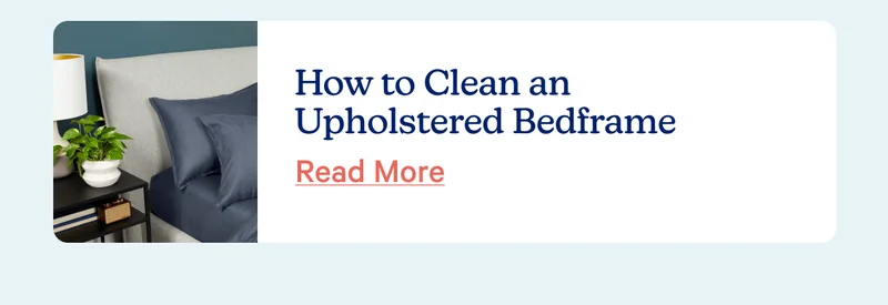 How to clean an upholstered bed