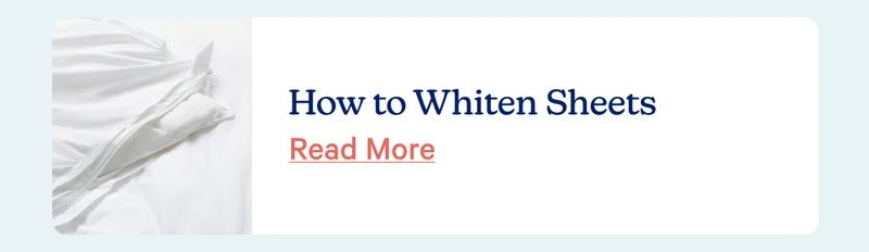 How to whiten sheets