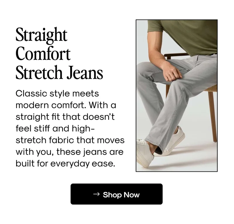 Straight Comfort Stretch Jeans