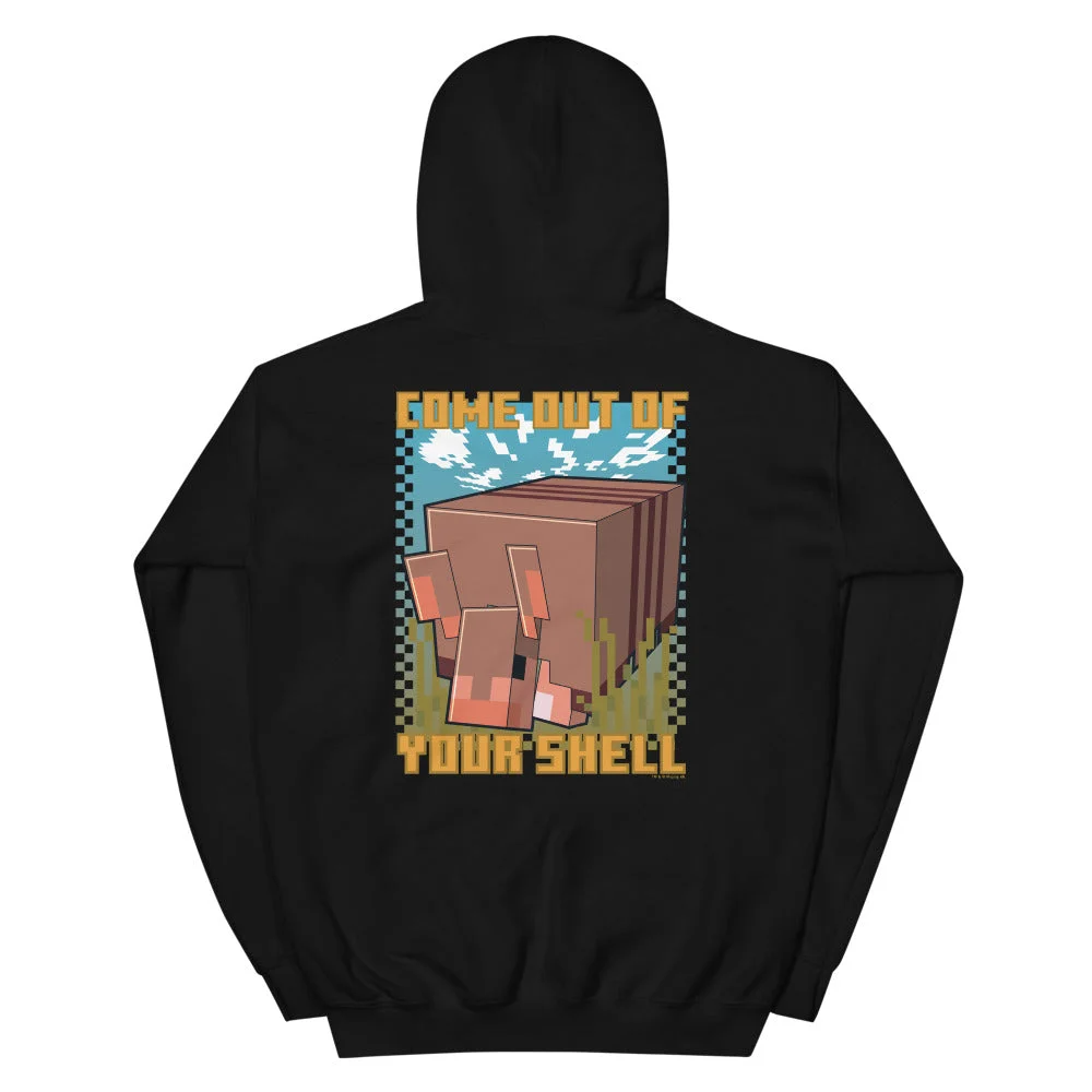 Image of Minecraft Armadillo Checkered Adult Hoodie