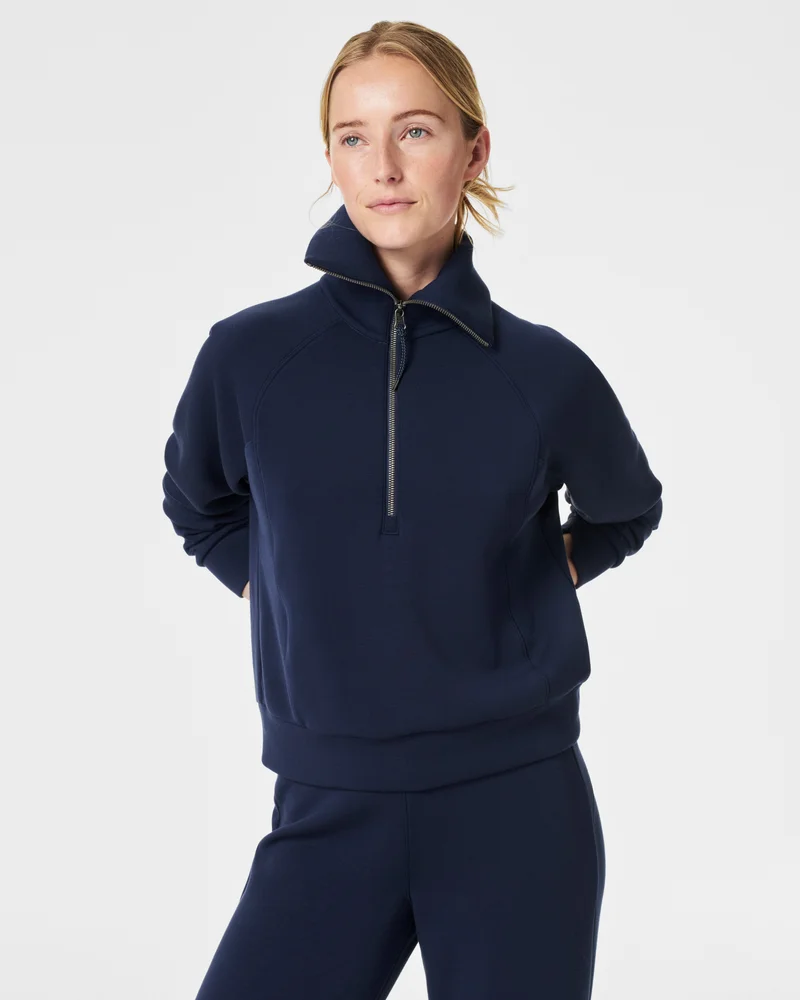Image of Spanx Women's AirEssentials Half Zip Top