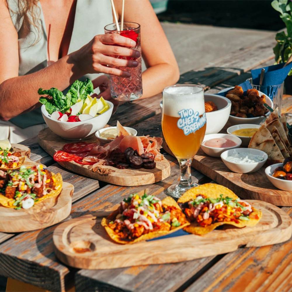 Small plates at Two Chefs Brewing