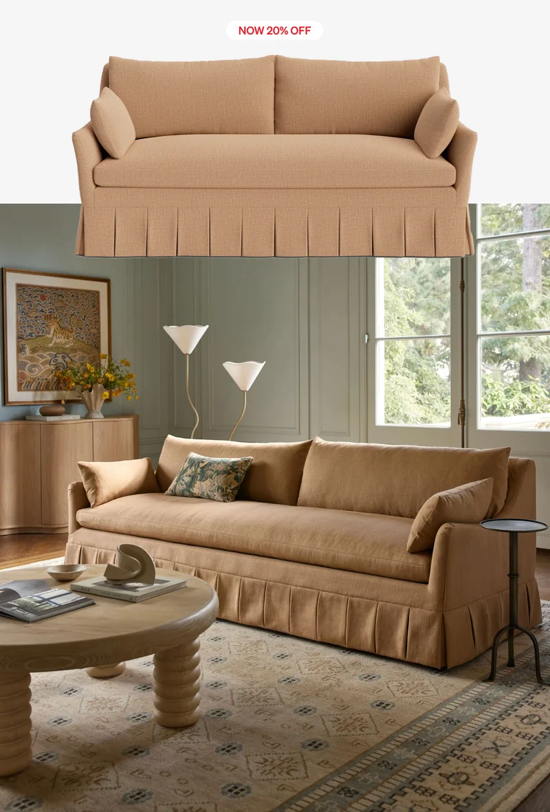 Shop Portola Pleated Sofa