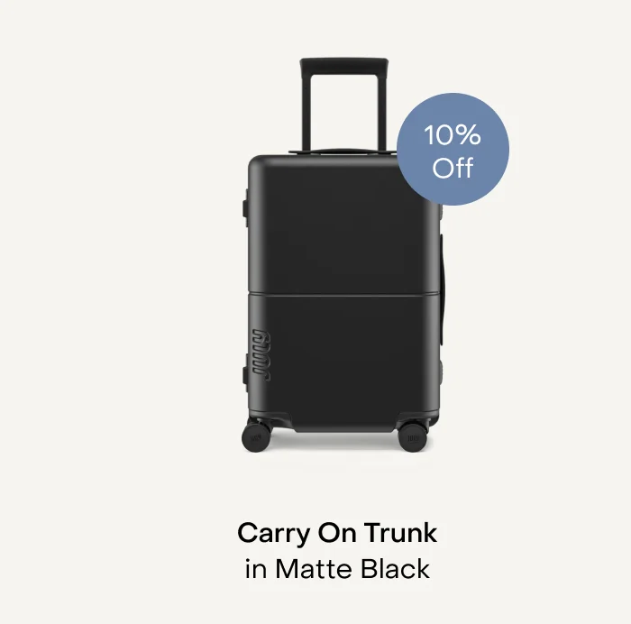Carry On Trunk in Matte Black