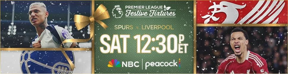 Spurs v. Liverpool Saturday at 12;30p ET on NBC | Peacock
