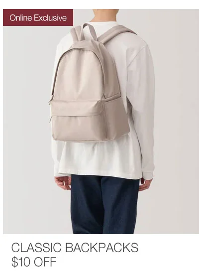 Online Exclusive: Shop Classic Backpacks $10 OFF