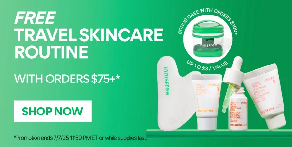 FREE TRAVEL ROUTINE WITH ORDERS $75+ AND $100+
