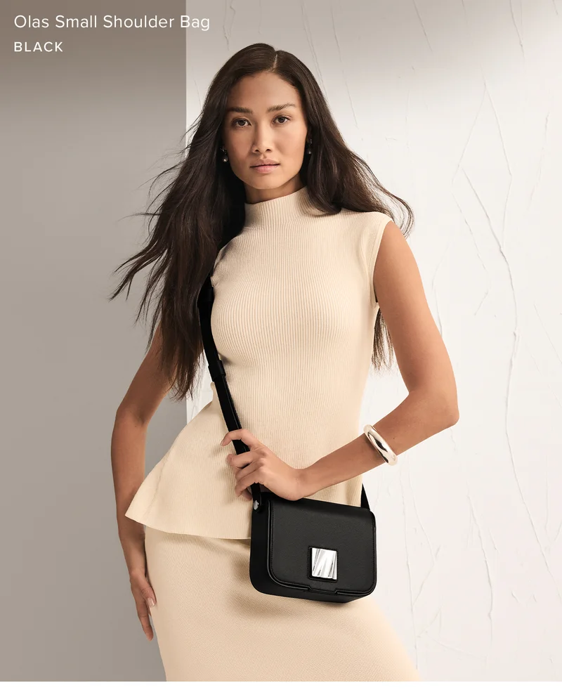 Olas Small Shoulder Bag - Black