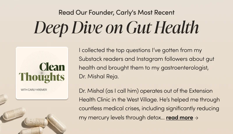 Deep dive on Gut Health with our founder, Carly Kremer