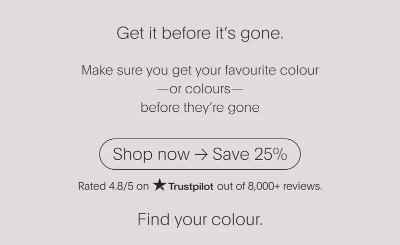 Don't delay, shop now