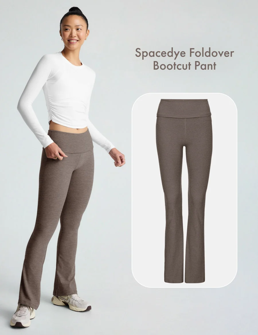 Spacedye Foldover Bootcut Pant