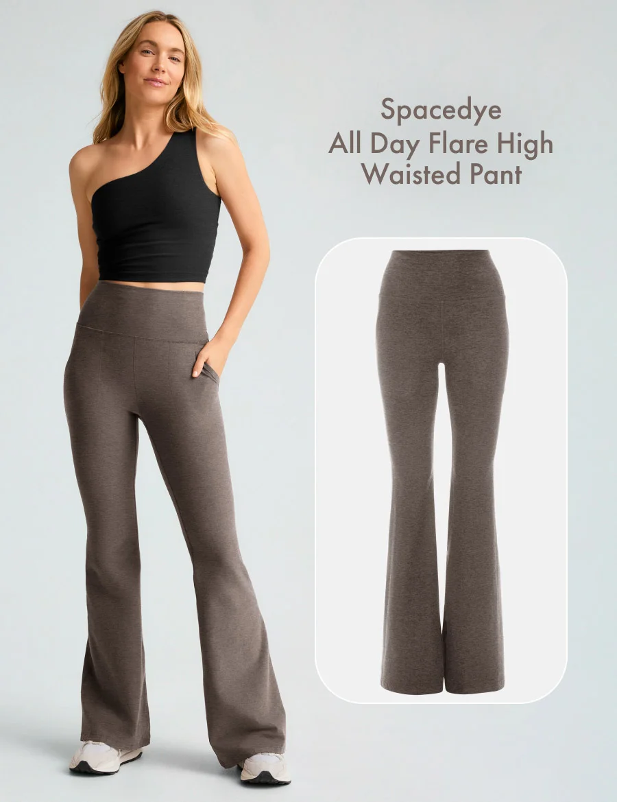 Spacedye All Day Flare High Waisted Pant