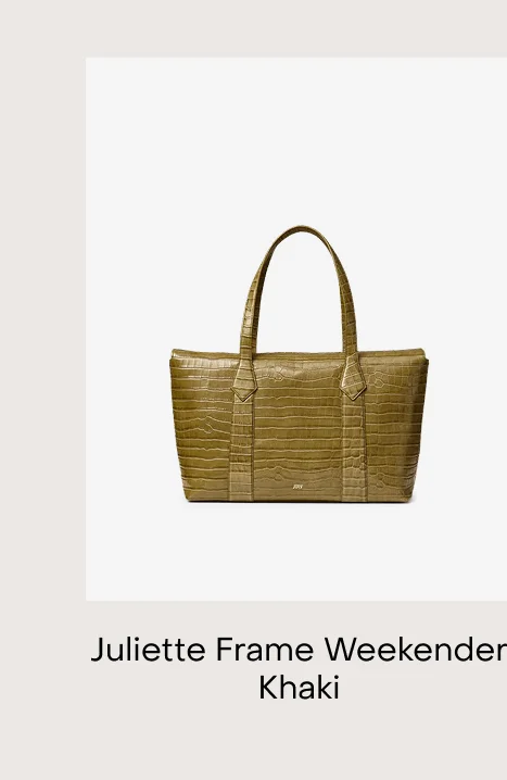 Juliette Frame Weekender Khaki
