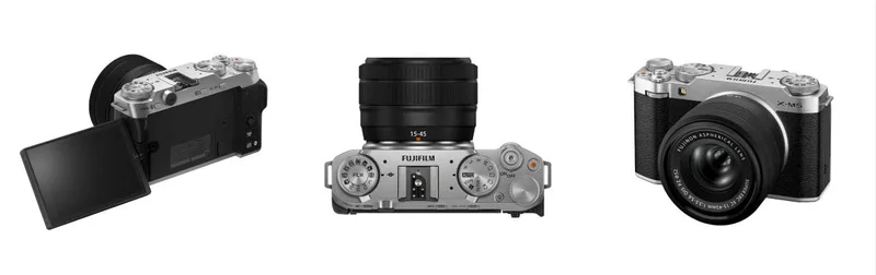 3 Images of the fujifilm M-X5 from different angles