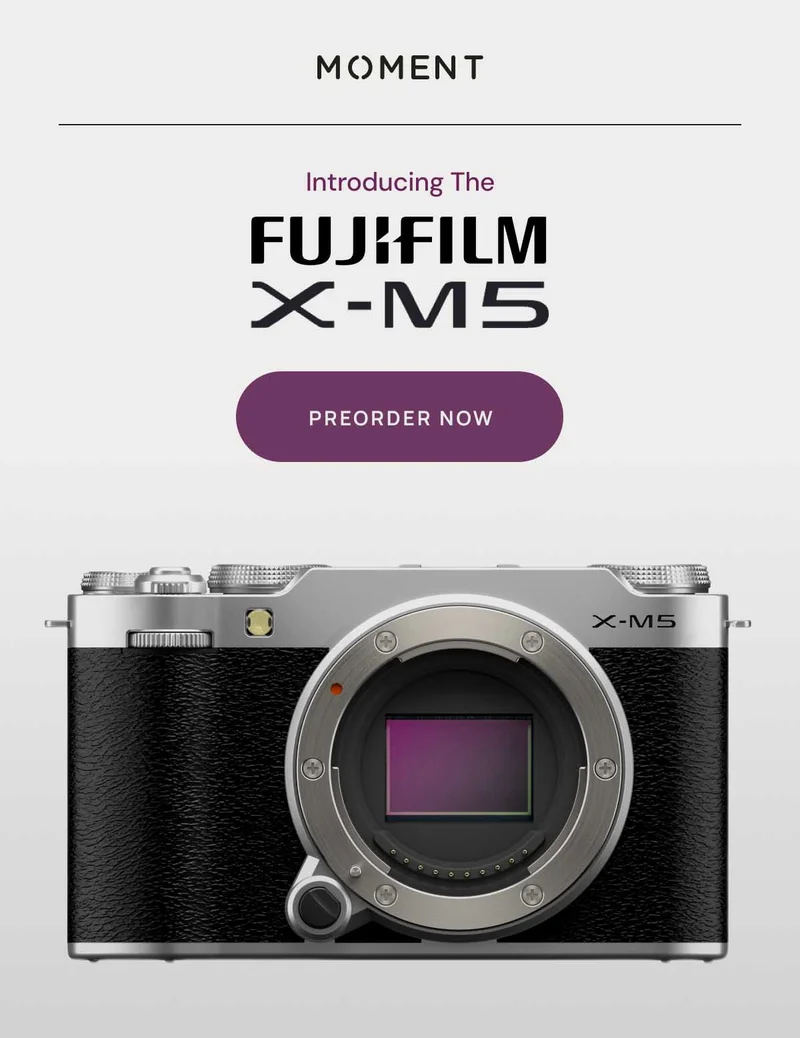 Introducing the Fujifilm X-M5 Preorder now, image of the x-m5 camera