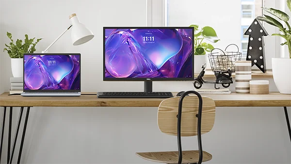 Home Office Setup with a SE2425H 24-inch SE Series Monitor