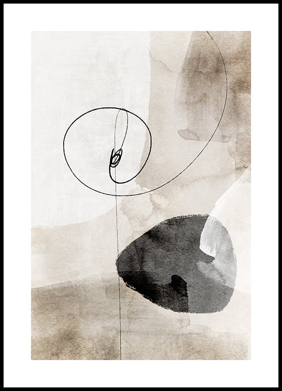 Watercolor Strokes No1 Poster