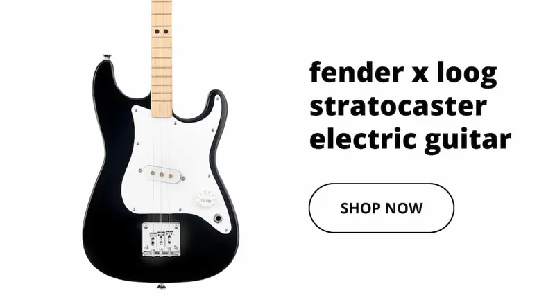 fender x loog stratocaster electric guitar