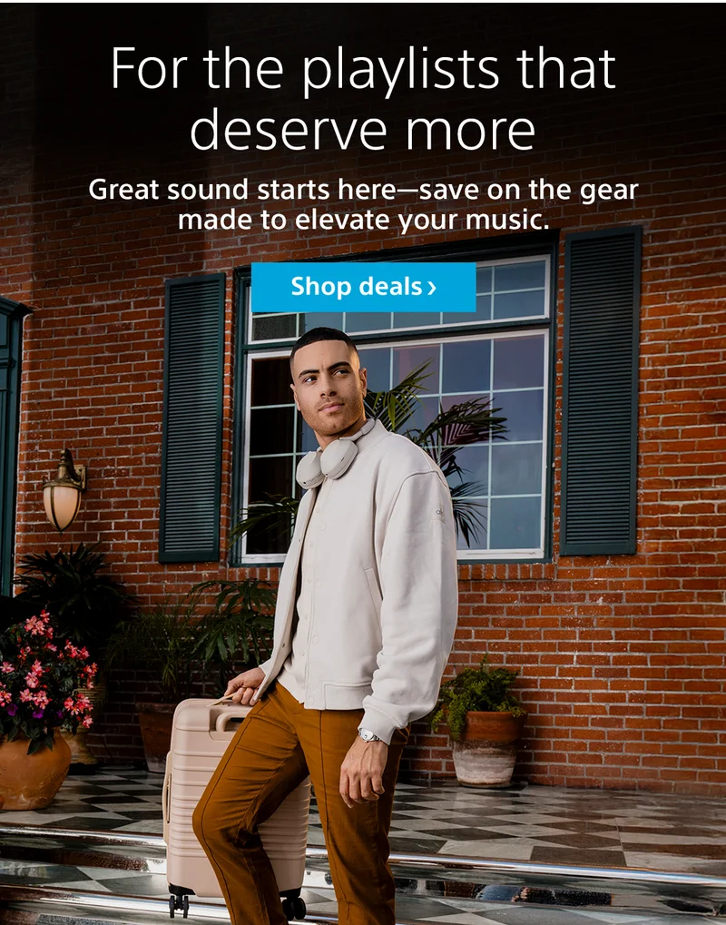 For the playlists that deserve more | Great sound starts here—save on the gear made to elevate your music. | Shop deals