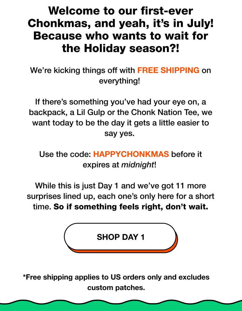 Unwrap free shipping