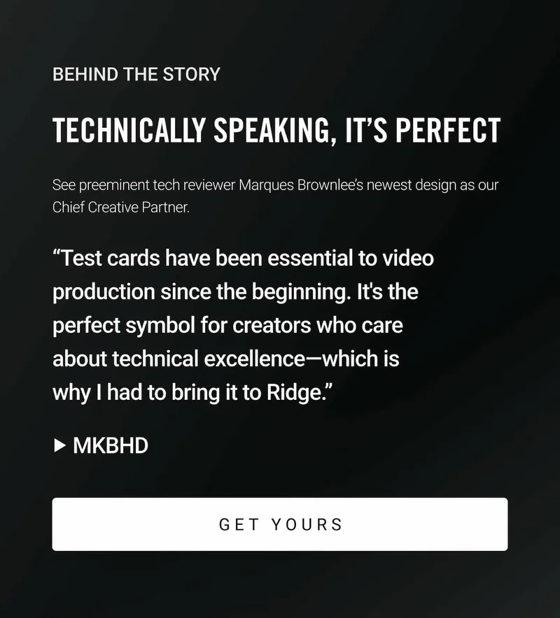 The Test Card Collection | Get Yours