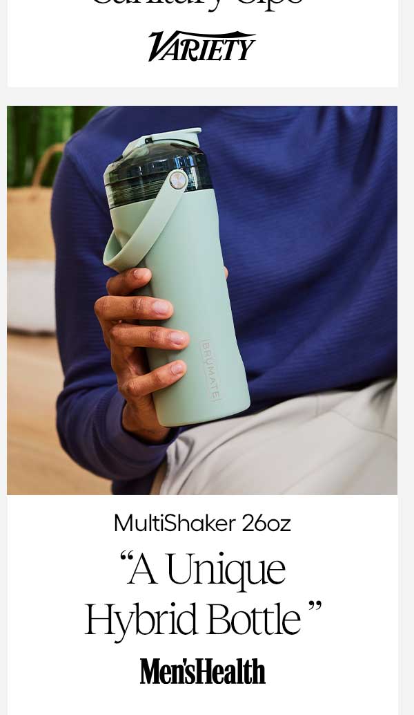 MultiShaker 26oz "A Unique Hybrid Bottle" - Men's Health